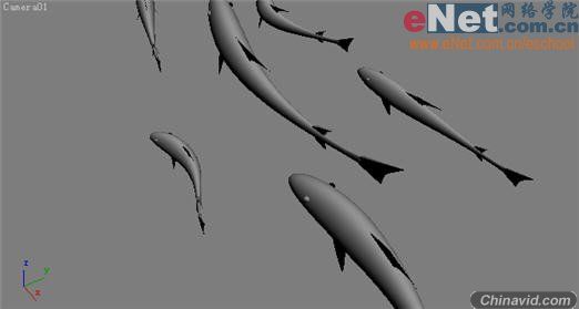 3dmax9.0教程:栩栩如生的游鱼水墨画