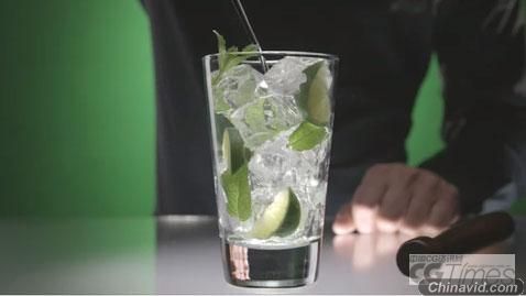 流体仿真技术 Mojito酒水体舞蹈广告推出