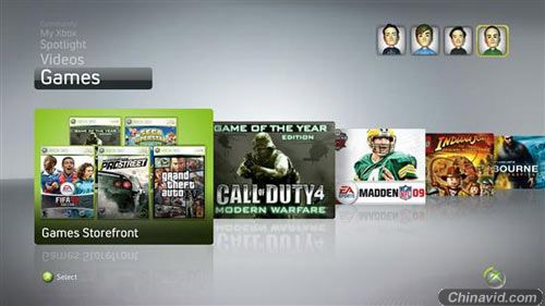 微软今秋重大更新Xbox 360用户界面