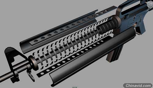 虚拟项目实训——制作现代战争兵器M16