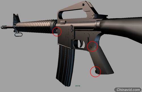 虚拟项目实训——制作现代战争兵器M16