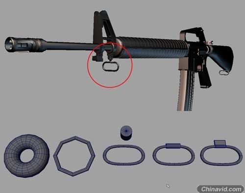 虚拟项目实训——制作现代战争兵器M16