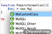 PHP 自定义类代码提示